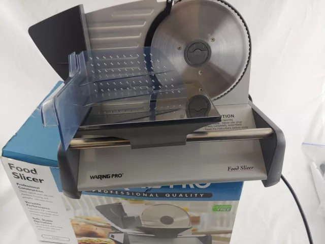 WARING PRO PROFESSIONAL QUALITY FOOD SLICER F S 800. NEW Stainless Steel  $35.99 - PicClick