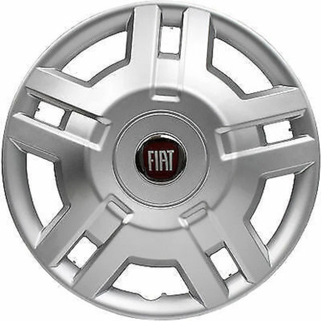 Lot De 4 Enjoliveurs Noirs 15" Pour Fiat Ducato Revo-Van - En ABS, Forme Sphérique, Montage Facile