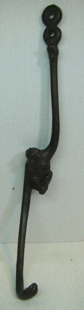 Vintage Cast Iron MONKEY Hanger Long Arms double wall mount larger size Retro