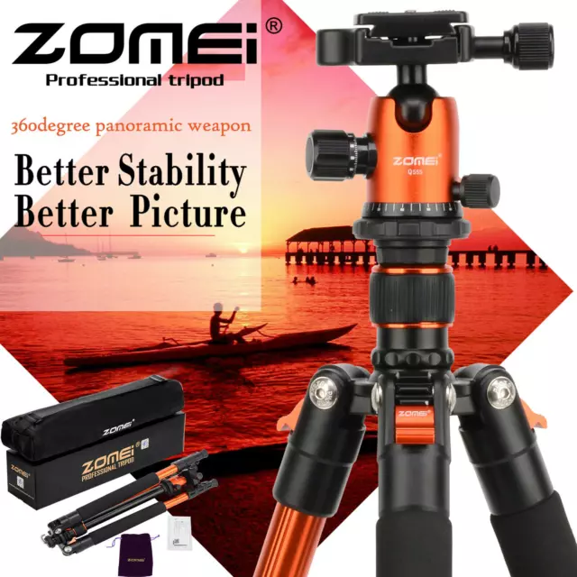 ZOMEI Q555 Flexible Light weight Aluminium Tripod&Ball Head For Camera Digital