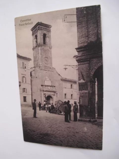 Macerata - Camerino Piazza Garibaldi - spedita f. p. 1922