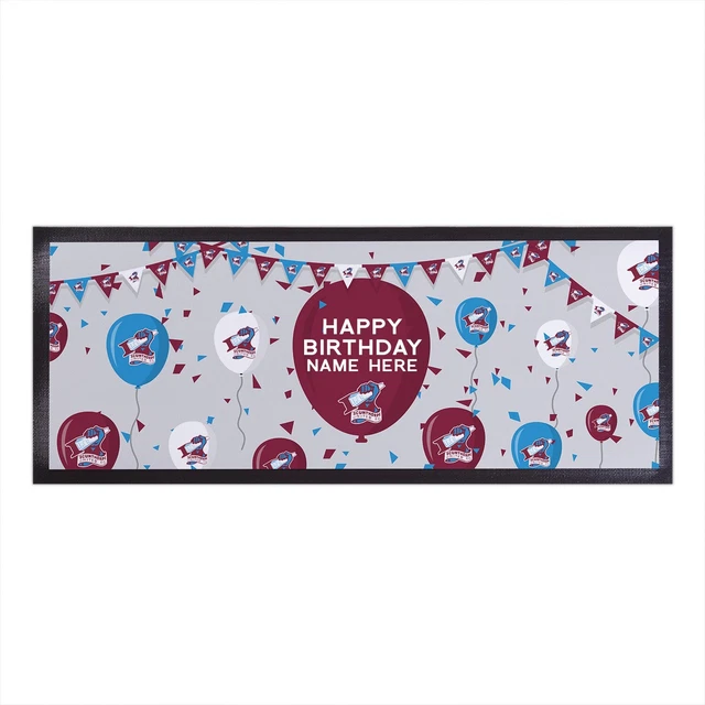 Scunthorpe United FC Officially Licensed - Birthday - Personalised Bar Runner