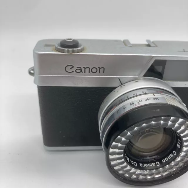 Canon Canonet Vintage 35mm Film Rangefinder Camera 45mm f1.9 Lens *PARTS/REPAIR* 2