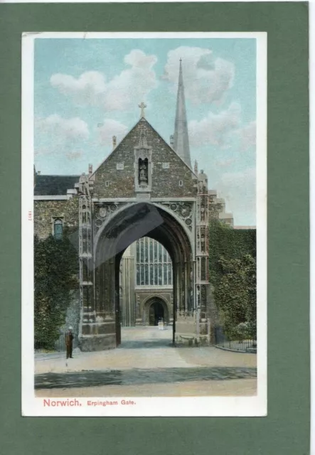 Norwich, Kathedrale, Erpingham Gate, Norfolk, Postkarte