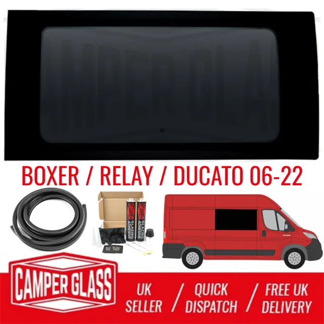 Peugeot Boxer / Relay / Ducato Driver Side Fixed Window & Fitting Kit - 2006 On