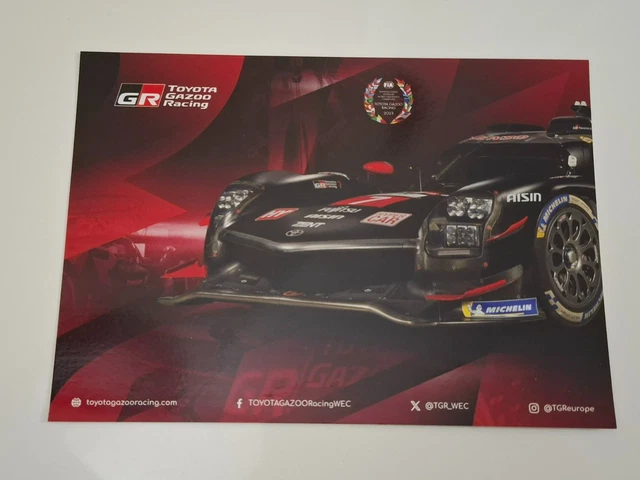 CARTE CARD 24H HEURES du mans 2024 TOYOTA N°7 dédicacée EUR 6,00