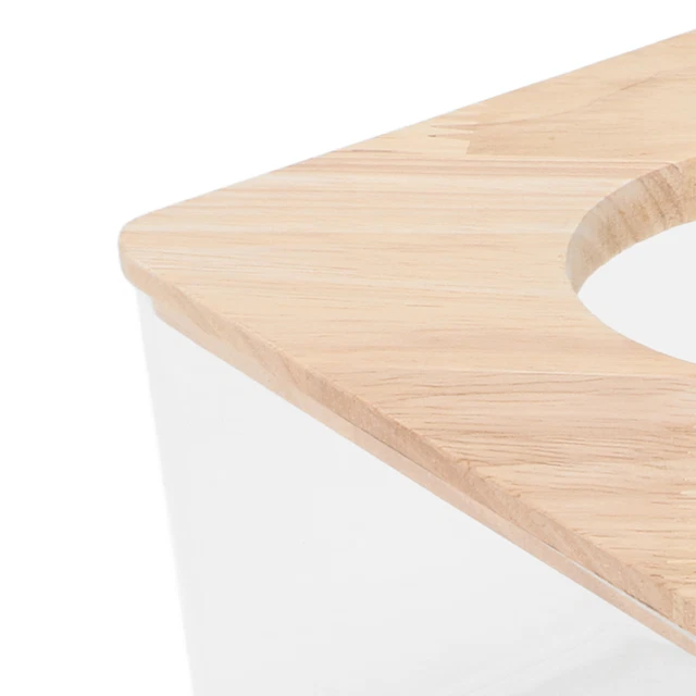 Ventilador de ángulo recto caja de arena para hámster impermeable doble propósito baño de arena cont Bst