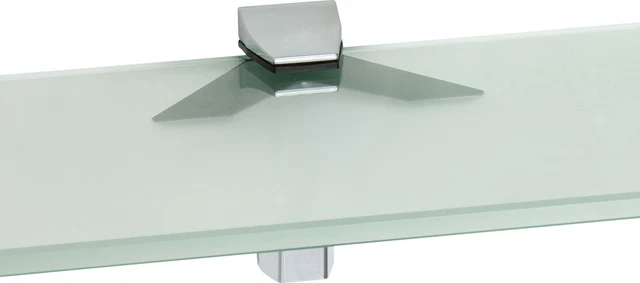 Mensola Vetro 25 Kg Ib Style® Mensola In Vetro | 6mm | Incl. Clip KUBI Cromato| 8 Dimensioni | 2 Designs | Chiaro | 90 X 15 Cm Mensola Vetro Sicuro