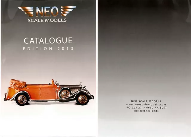 Model Car Magazine Book Booklet Neo Scale Models Catalog Neo PAG.54 MO