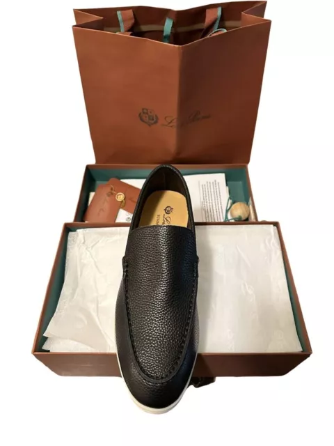 Loro Piana Men's Classic Shoes 100%Leather Made in Italy