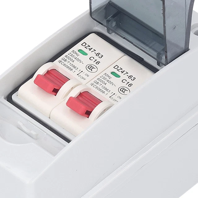 Disjoncteur Miniature 230/400V 2 Voies Disjoncteur Domestique DZ47-63 MCB Type C