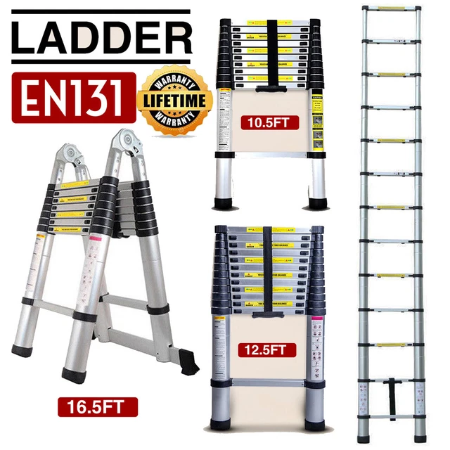 TELESCOPIC LOFT LADDER Extendable Collapsible Step Ladders Foldable