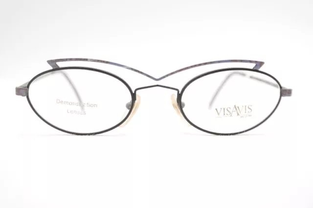 Visavis Mod. 2024 c.1 49 22 140 Noir Violet Ovale Monture Lunettes Neuf