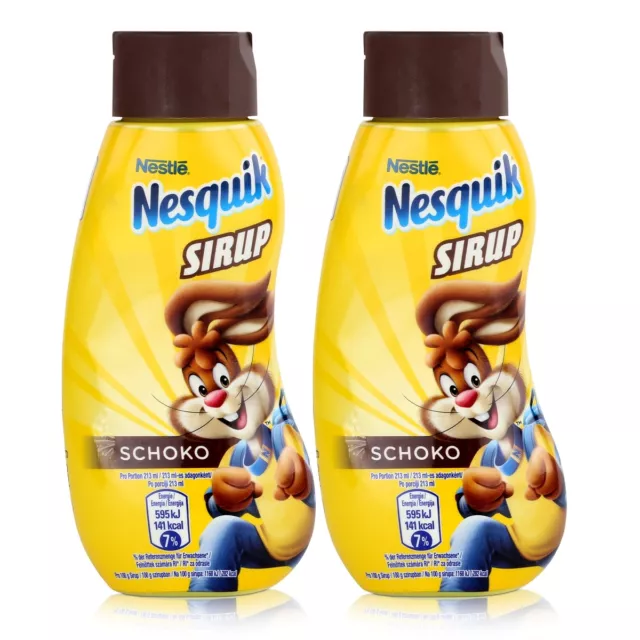 Nestle Nesquik Schoko Sirup 300ml - Extra schokoladig im Geschmack (2er Pack)