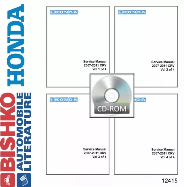 2007 2008 2009 2010 2011 Honda CR-V Shop Service Repair Manual CD