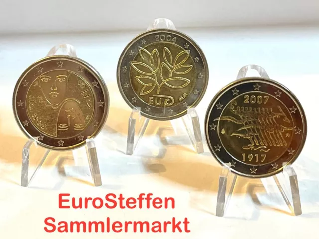 2 Euro Finnland "Gedenkmünze", Auswahl: 2004, 2006 oder 2007