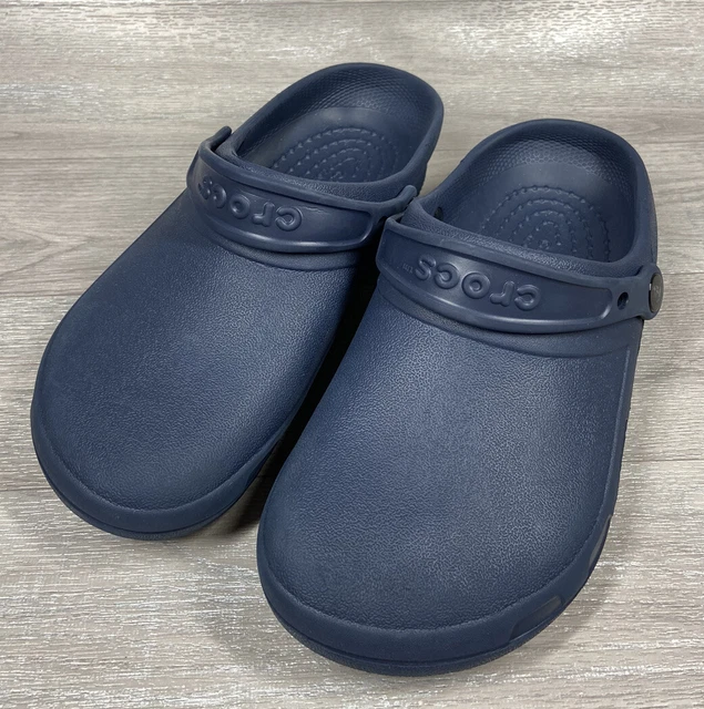 Zoccoli classici Crocs unisex blu navy scarpe slip on comode con 7/UK 5 - M 5/UK 4