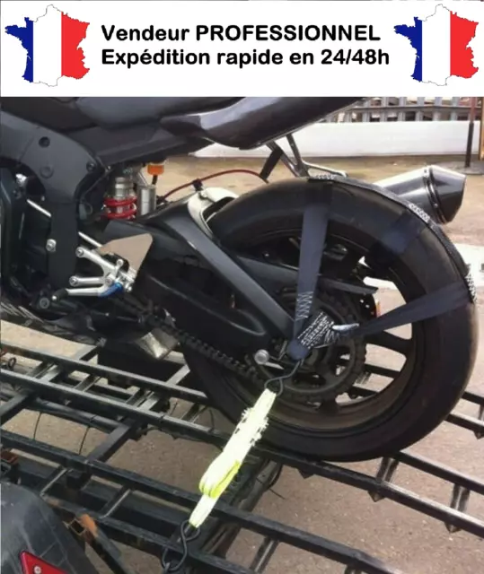 Sangle de transport fixation roue / pneu arrière de moto NEUF