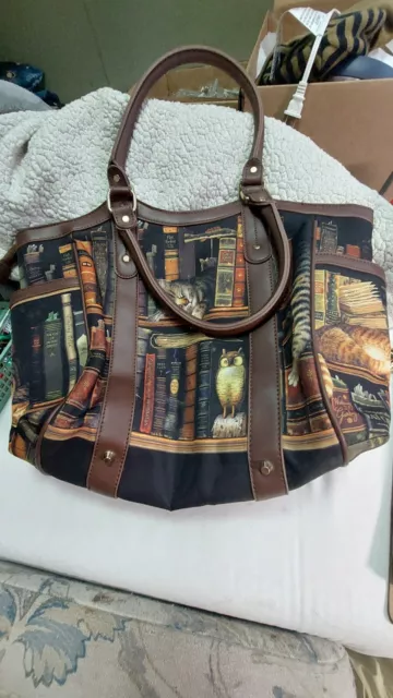 BRADFORD EXCHANGE CHARLES Wysocki Classic Cat Tails Tote Handbag