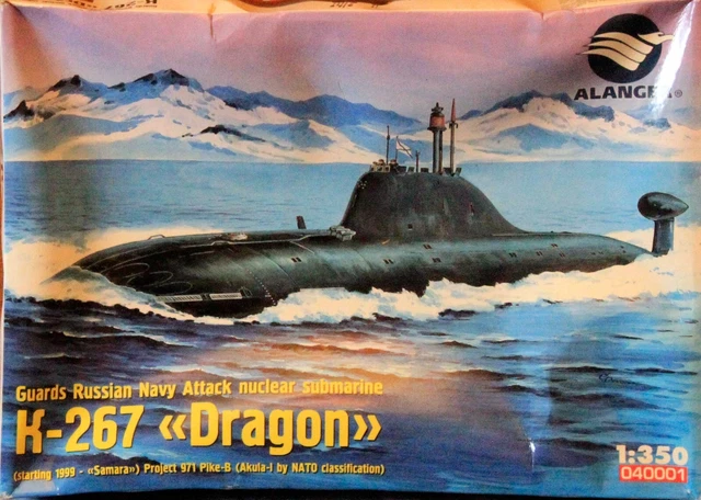 ALANGER 1/350 K-267 Dragon submarine £21.52 - PicClick UK