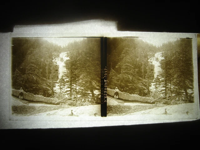 photo plaque verre Stereo CASCADE DU PONT D'ESPAGNE