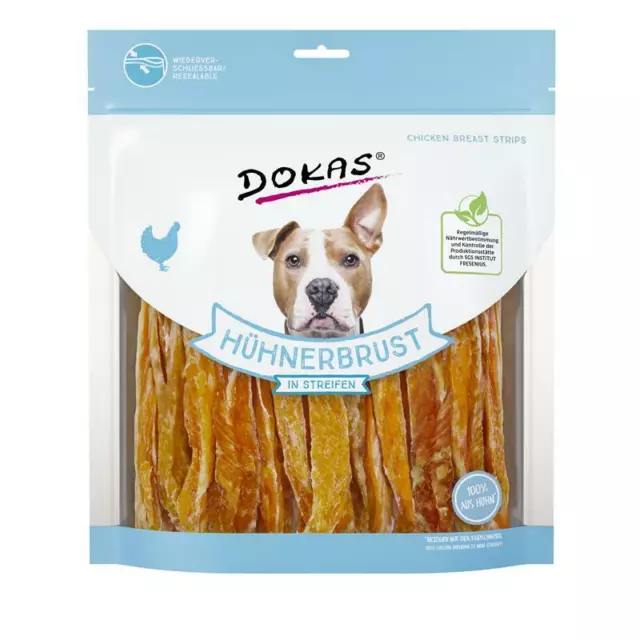 Dokas Dog Pechuga de Pollo En Rayas 5x 500G ( 27,96€/ KG)