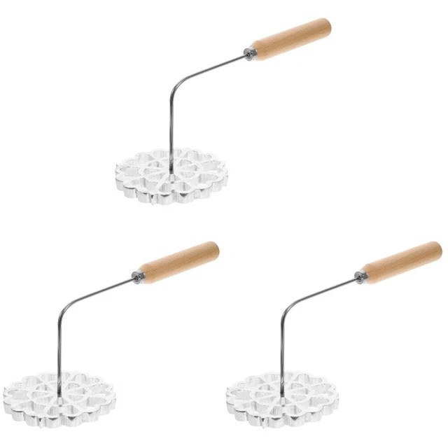3 PCS Öl-Pier-Form Hölzern Backform Löffel Aus Edelstahl Bratlöffel