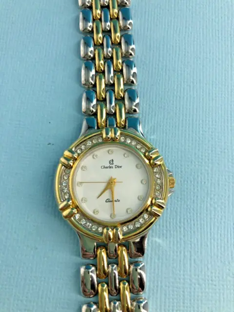 Christian Dior 22kt Gold Plated Bracelet Watch