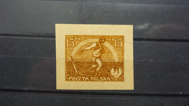 Polen 1919 / Kat. Fischer Nr. 126 P2 / Geschnitten  Postfrisch / MNH (**)  Kat.