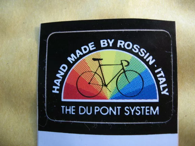 Etichetta Rossin The Dupont System   Vintage Sticker