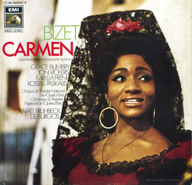 BIZET Carmen BUMBRY VICKERS FRENI De BURGOS EMI C165-2072 3LP Box Gold Label NM