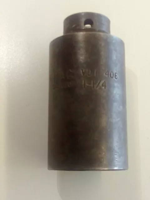 Mac Tools VDI406 1-1/4" Deep Impact Socket 1/2" Drive 6 Point USA Heavy Duty