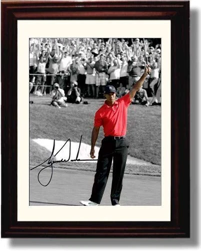 Framed Tiger Woods - Victory at Augusta - Autograph Promo Print