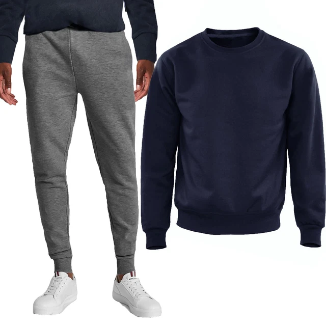 Tuta Uomo Set 2 Pezzi Felpa Girocollo + Pantaloni Basic GIROGAMA Sport