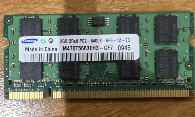 Samsung 2GB 2Rx8 PC2-6400S-666-12-E3 Laptop RAM 3