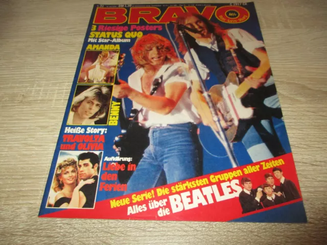 Bravo 27.7.1978 31/78 mit Status Quo Poster Heft komplett