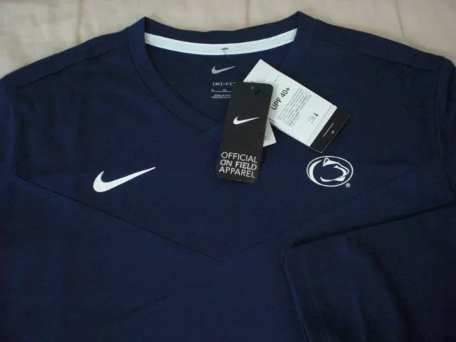 Nike Dri-FIT Penn State L/S Perf. “Coach” Shirt Top, NWT - Men's XL - Navy, $55