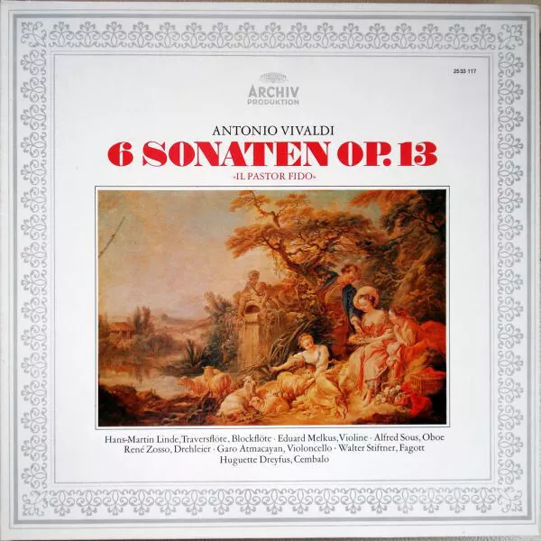 Antonio Vivaldi 6 Sonaten Op. 13 »Il Pastor Fido« GATEFOLD NEAR MINT Vinyl LP