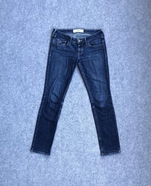 HOLLISTER Damen Jeans Hose SKINNY FIT W26 L31 Baumwolle Stretch 12803 Blau Denim