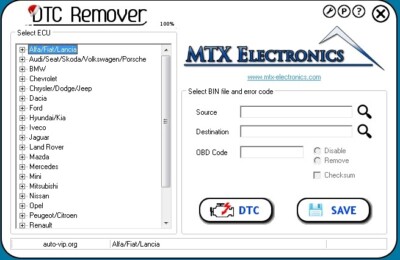 GALLETTO ECC DTC REMOVER 1.8.5 REMOVE DTC EDC17 EDC16 SIMOS ECC KESS 
