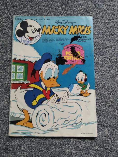 Walt Disneys Micky Maus Heft Nr. 5/27.1.1981 - tlw. mit Extra