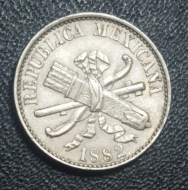 1882 Mexico 5 Centavos V High Grade XF Old Coin KM 399