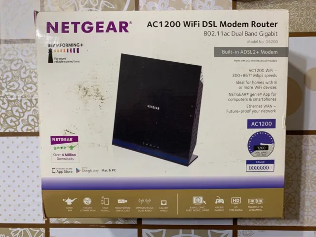 NETGEAR AC1200 WiFi DSL Modem Router COME NUOVO