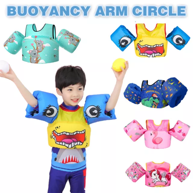 Kids Baby Life Jacket Float Vest Swimming Arm Bands Buoyancy Aid Toddler Tubes