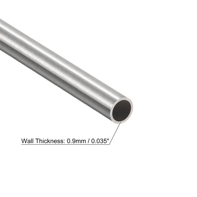 304 Acciaio Inox Rotondo Tubo 7mm OD 0.6mm Parete Spessore 300mm