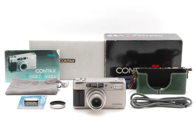 Tested!!【MINT in Box w/ Case】Contax TVS II Point & Shoot  Film Camera From JAPAN