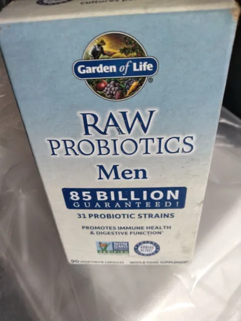 Garden of Life RAW Probiotics Men 90 Veggie Caps Gluten-Free, No Artificial