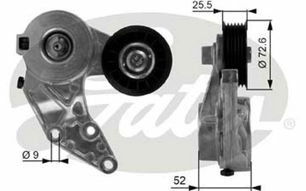 GATES Galet tendeur pour VOLKSWAGEN GOLF T38377 - Pièces Auto Mister Auto