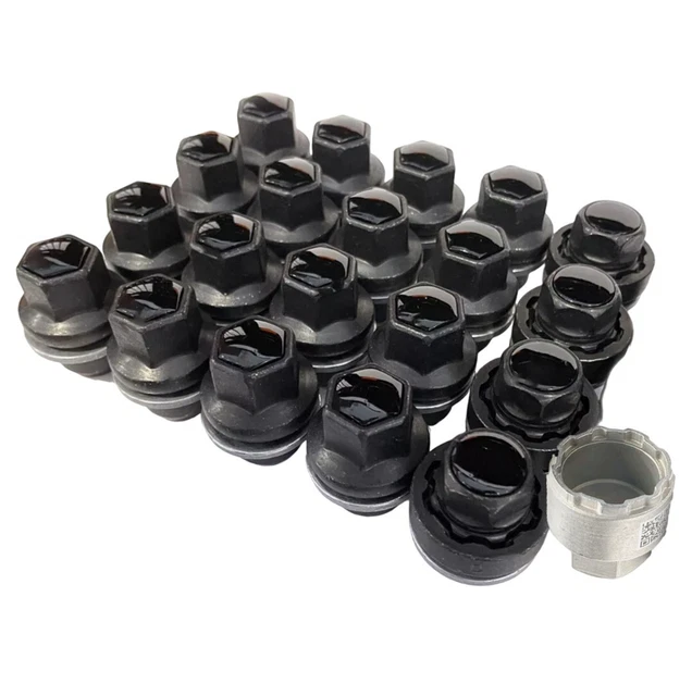 GENUINE LAND ROVER DEFENDER 90 110 L663 2021 on BLACK WHEEL NUTS SET