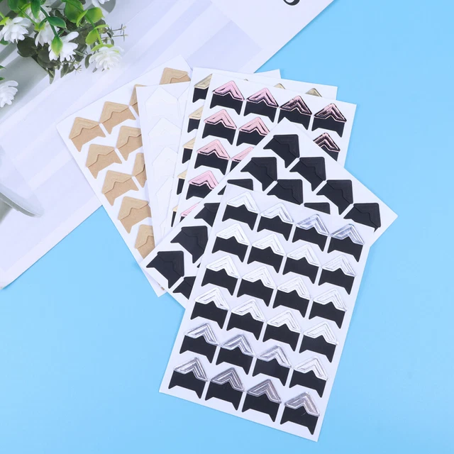 30 hojas pegatina de fuerza autoadhesiva foto esquina vintage hágalo usted mismo Scrapbooking